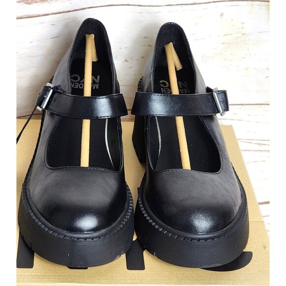 Madden NYC Mary Jane Lug Black Size 8.5 Stylish, Breathable & Eco-Friendly Shoes - Picture 2 of 16